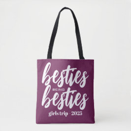 Besties die speciaal zijn aangepast tote bag