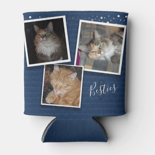 Besties drie foto blikjeskoeler (Voorkant)