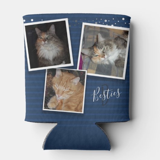 Besties drie foto blikjeskoeler (Achterkant)