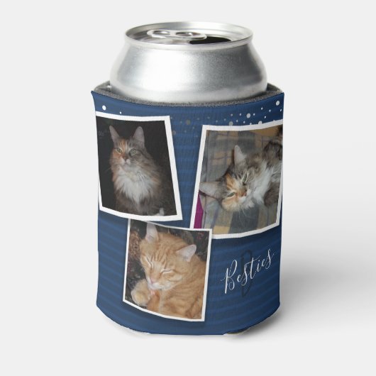 Besties drie foto blikjeskoeler (Blikje Achterkant)