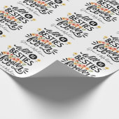 Besties for Life BFF Friends Forever Gift Cadeaupapier (Hoek)