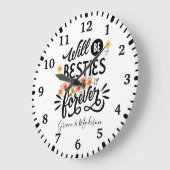 Besties for Life BFF Friends Forever Gift Grote Klok (Hoek)