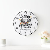 Besties for Life BFF Friends Forever Gift Grote Klok (Huis)