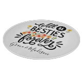 Besties for Life BFF Friends Forever Gift Snijplank (Hoek)