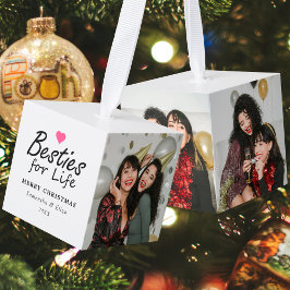 Besties for Life Merry Christmas Friends 3 Photo Decoratie