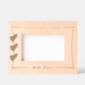 Besties Forever Best Friends Hearts Aangepaste nam Gegraveerde Lijstjes (Voorkant)