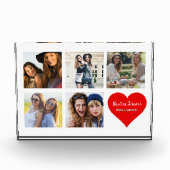 Besties Forever, BFF 5 Custom Photo & Heart, Moder Fotoblokken (Voorkant)