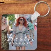 Besties Forever – Custom Photo Collage Keychain (Achterkant)