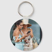 Besties Forever – Custom Photo Collage Keychain (Achterkant)