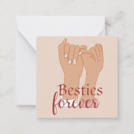 Besties Forever Notecard Notitiekaartje