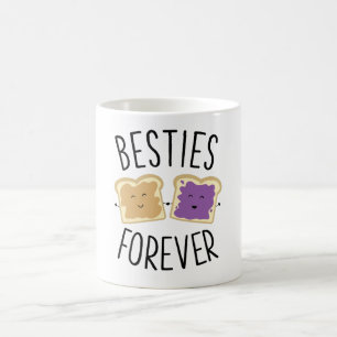 Besties Forever Peanut Butter Jelly Beste vrienden Koffiemok