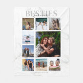 Besties Forever Photo Collage Fleece Deken (Voorkant)