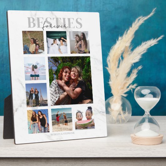 Besties Forever Photo Collage Fotoplaat (Zijkant)