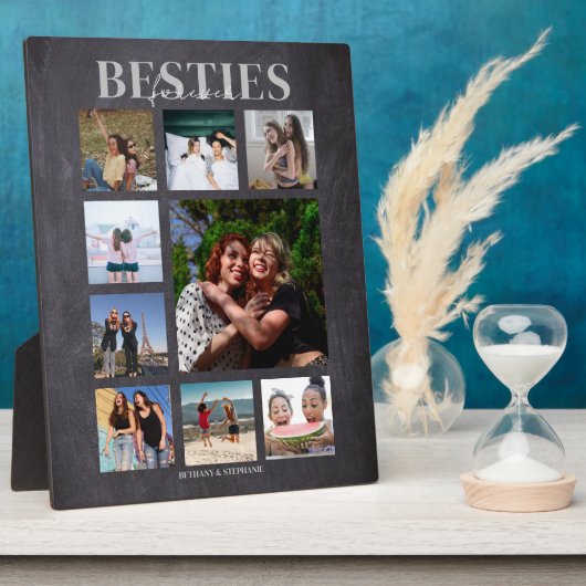 Besties Forever Photo Collage Fotoplaat (Zijkant)