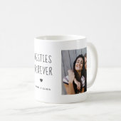 Besties Forever | Twee handgeschreven foto's Koffiemok (Voorkant rechts)