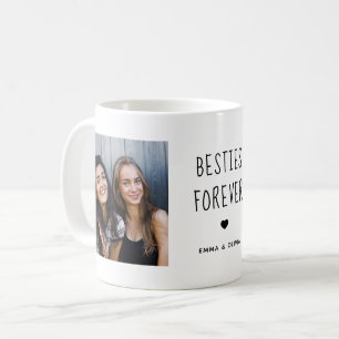 Besties Forever   Twee handgeschreven foto's Koffiemok