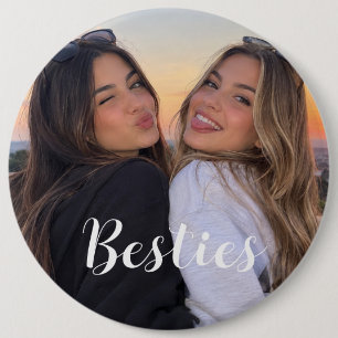 Besties Foto Beste Vriendinnen Meisjes Knop Ronde Button 6,0 Cm