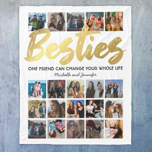 Besties Foto collage   Beste vrienden Fleece Deken