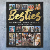 Besties Foto collage | Beste vrienden Fleece Deken