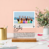 Besties Foto en Gepersonaliseerde zelfstandig naam Acryl Bord (Huwelijk)