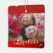  'Besties' Foto Ornament (Links)