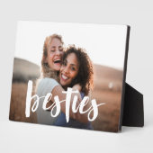 Besties | Foto van Best Friend Script Overlay Fotoplaat (Zijkant)