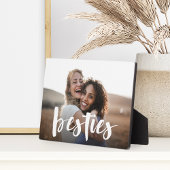 Besties | Foto van Best Friend Script Overlay Fotoplaat