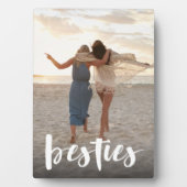 Besties | Foto van Best Friend Script Overlay Fotoplaat (voorkant)