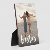 Besties | Foto van Best Friend Script Overlay Fotoplaat (Zijkant)