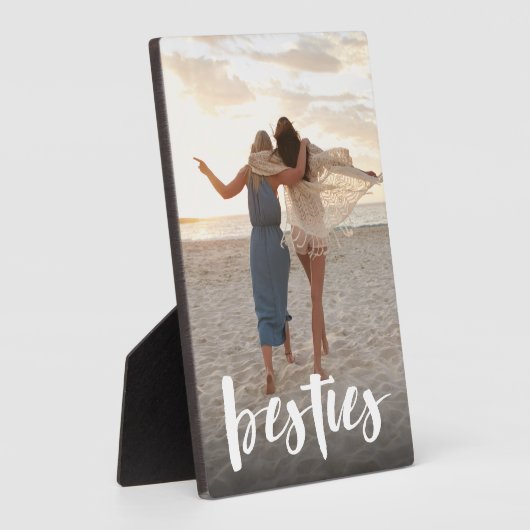 Besties | Foto van Best Friend Script Overlay Fotoplaat (Zijkant)