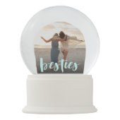 Besties | Foto van beste vrienden Sneeuwbol (Achterkant)