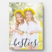 Besties Foto Zwarte Script Typografie Overlay Fotoplaat (voorkant)