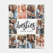 Besties Fotocollage Bff Fleece Deken (Voorkant)