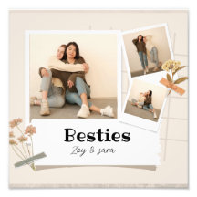 BESTIES, fotocollage en namen | BFF