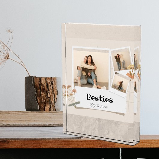 BESTIES, fotocollage en namen | BFF Fotoblokken
