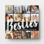 BESTIES, fotocollage en namen | BFF Fotoplaat (Voorkant)