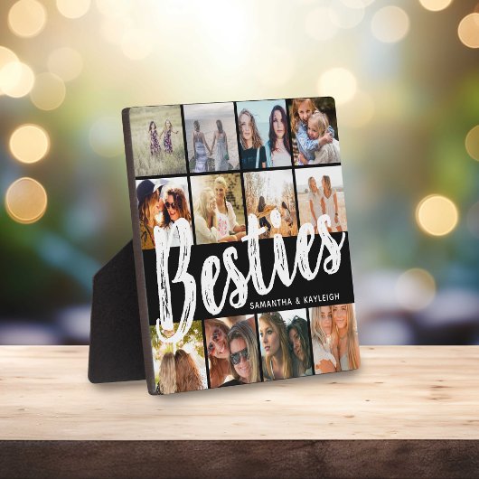 BESTIES, fotocollage en namen | BFF Fotoplaat