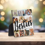 BESTIES, fotocollage en namen | BFF Fotoplaat<br><div class="desc">Besties zijn onschatbaar - Als je het geluk hebt dat je er een hebt, laat ze dan weten hoeveel ze voor je betekenen met deze trendy 'Best Friends' fotocollage plaque. Met 12 vierkante foto's van uw keuze, die gemakkelijk van uw telefoon of computer worden gedownload, is de tekst 'bestie' in...</div>