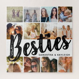 BESTIES, fotocollage en namen | BFF Legpuzzel