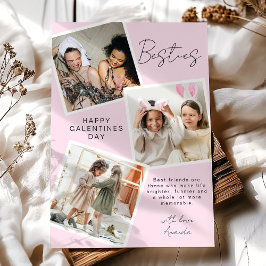 Besties Fotocollage | Galentines Day Feestdagenkaart