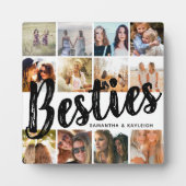 BESTIES, Fotocollage & Namen | BFF Fotoplaat (Voorkant)