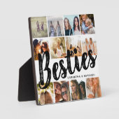 BESTIES, Fotocollage & Namen | BFF Fotoplaat (Voorkant)