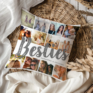 BESTIES, Fotocollage & Namen   BFF Kussen
