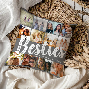 BESTIES, Fotocollage & Namen   BFF Kussen