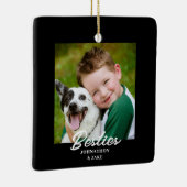 Besties Fotonaam Kerstmis Keramisch Ornament (Rechts)