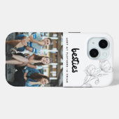 Besties Friend Quote Six Photo Collage Case-Mate iPhone Case (Achterkant (horizontaal))
