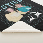 Besties Friendiversary Sherpa Blanket (Koningin) Deken (3/4)