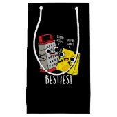 Besties Funny Cheese Grater Pun Dark BG Klein Cadeauzakje (Voorkant)