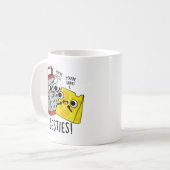 Besties Funny Cheese Grater Pun Koffiemok (Voorkant links)