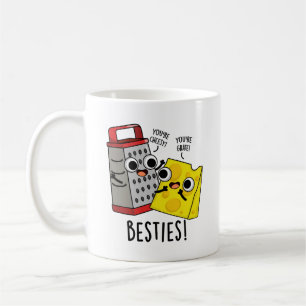 Besties Funny Cheese Grater Pun Koffiemok